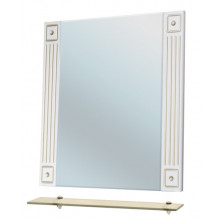 Зеркало Bellezza Венеция 4284 75х77 с подсветкой белый/золото