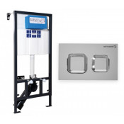 Инсталляция для подвесного унитаза Bettoserb Sava Fix Slim DJERMA SET40006473 хром