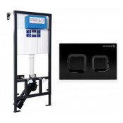 Инсталляция для подвесного унитаза Bettoserb Sava Fix Slim DJERMA SET40006471 черная матовая