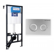 Инсталляция для подвесного унитаза Bettoserb Sava Fix Slim SITNICA SET40006469 хром