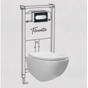 Комплект подвесного унитаза Pestan СЕТ Fluenta ONYX SET40006661OB