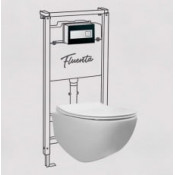 Комплект подвесного унитаза Pestan СЕТ Fluenta DIAMOND SET40006661DB