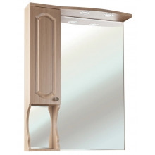 Зеркальный шкаф Bellezza Камелия 496 65 L с подсветкой светлый лен
