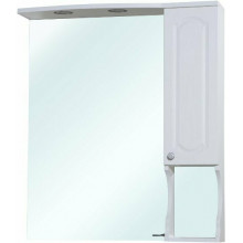 Зеркальный шкаф Bellezza Камелия 502 75 R с подсветкой белый
