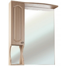 Зеркальный шкаф Bellezza Камелия 505 75 L с подсветкой светлый лен