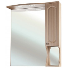 Зеркальный шкаф Bellezza Камелия 515 85 R с подсветкой светлый лен
