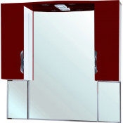 Зеркальный шкаф Bellezza Лагуна 2946 120 с подсветкой красный
