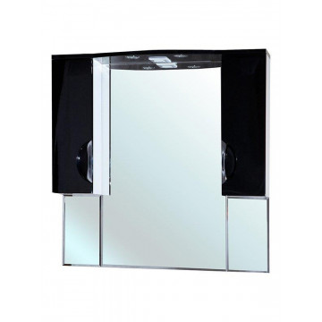 Зеркальный шкаф Bellezza Лагуна 2947 120 с подсветкой черный
