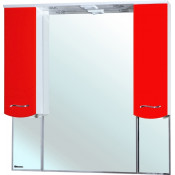 Зеркальный шкаф Bellezza Мари 1144 105 с подсветкой белый/красный