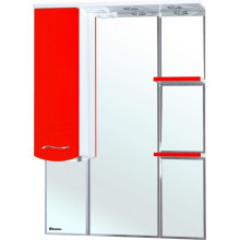 Зеркальный шкаф Bellezza Мари 1178 85 L с подсветкой белый/красный