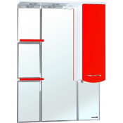 Зеркальный шкаф Bellezza Мари 1179 85 R с подсветкой белый/красный