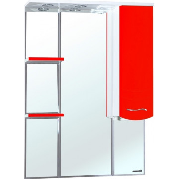 Зеркальный шкаф Bellezza Мари 1179 85 R с подсветкой белый/красный