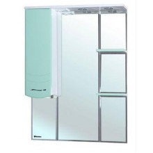 Зеркальный шкаф Bellezza Мари 1180 85 L с подсветкой белый/салатовый
