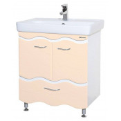 Тумба под раковину Bellezza Мари 1423 80 белый/бежевый