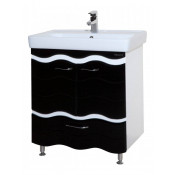 Тумба под раковину Bellezza Мари 1425 80 белый/черный