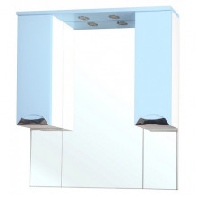 Зеркальный шкаф Bellezza Симона 1243 100 с подсветкой голубой