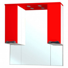 Зеркальный шкаф Bellezza Симона 1244 100 с подсветкой красный