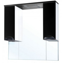 Зеркальный шкаф Bellezza Симона 1246 100 с подсветкой черный
