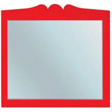 Зеркало Bellezza Эстель 3717 90х80 красный