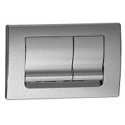 Панель механическая двойная OLI Ria, пластик хром матовый 640586