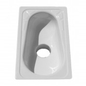 Чаша "Генуя" стальная Сантэкс с центральным отверстием 447281