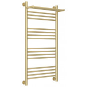 Водяной полотенцесушитель Сунержа Богема с полкой+ 022-0223-1050 100х50 матовая шампань