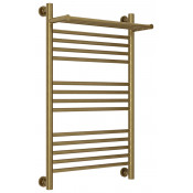 Водяной полотенцесушитель Сунержа Богема с полкой+ 05-0223-8050 80х50 состаренная бронза