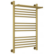 Водяной полотенцесушитель Сунержа Богема с полкой+ 051-0223-8050 80х50 состаренная латунь