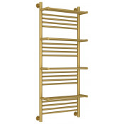 Водяной полотенцесушитель Сунержа Богема с 4 полками+ 032-0224-1250 120х50 матовое золото