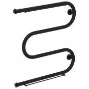 Водяной полотенцесушитель Сунержа М-образный 2 полки+ 31-4008-6060 60х60 матовый чёрный