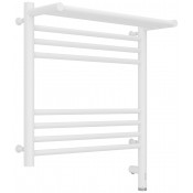 Электрический полотенцесушитель Сунержа Богема с полкой 3.0 30-5807-5050 50х50 R белый матовый