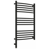 Электрический полотенцесушитель Сунержа Богема 3.0 выгнутая 31-5802-8050 80х50 L черный матовый