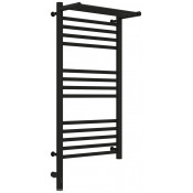 Электрический полотенцесушитель Сунержа Богема с полкой 3.0 31-5806-8040 80х40 L черный матовый