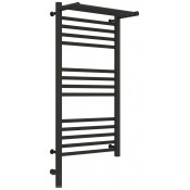 Электрический полотенцесушитель Сунержа Богема с полкой 3.0 15-5806-8040 80х40 L темный титан муар