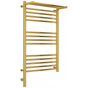 Электрический полотенцесушитель Сунержа Богема с полкой 3.0 03-5806-8050 80х50 L золото