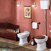 Унитаз Azzurra Jubilaeum с механизмом слива трубой и бачком