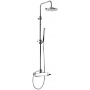 Душевая система Webert Azeta AZ870105015PVC верхний душ PVC 200 мм, хром