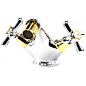 Смеситель для биде Webert Armony AM710102017 хром/золото