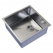 Мойка MIXLINE подстольный монтаж 45х45 (3,0) вып 3 1/2, 20см с сифоном сатин PRO (547225)