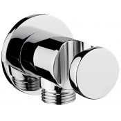 Шланговое подсоединение Webert Comfort AC0478015 угловое с держателем 1/2-1/2, хром