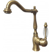 Смеситель для раковины Webert Alexandra AL831802065 бронза, ручки Swarovski