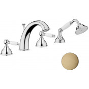 Смеситель на борт ванны Webert Dorian DO730101065 на 4 отверстия, бронза