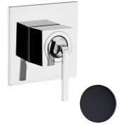 Смеситель для душа Webert Wolo WO880101564 с внутренней частью, матовый черный, хром