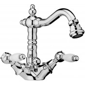 Смеситель для биде Webert Dorian DO710402 Хром/белый