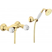 Смеситель для душа Webert Karenina КА760101 Золото/кристаллы Swarovski