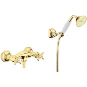 Смеситель для душа Webert Ottocento OT760101 Золото/белый
