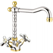 Смеситель для раковины Webert Armony AM700302017 хром/золото