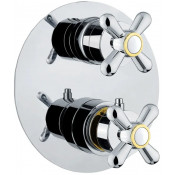 Смеситель для душа Webert AM970901017 термостатический хром/золото
