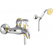 Смеситель для ванны Webert Aurora AU850101017 хром/золото