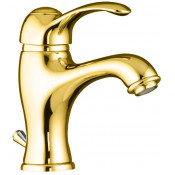 Смеситель для раковины Webert Aurora AU830102010 золото